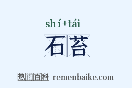 石苔是什么意思的图片